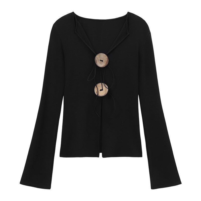 Women's casual and playful cardigan with lock detail Chic & Stil