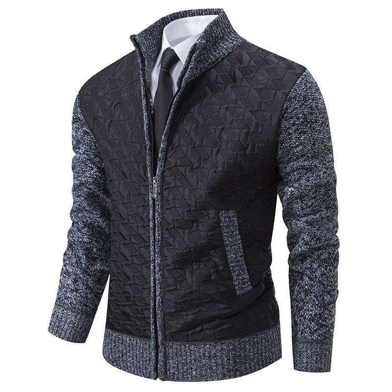 Men's stylish knitted vest with quilted design Lune London