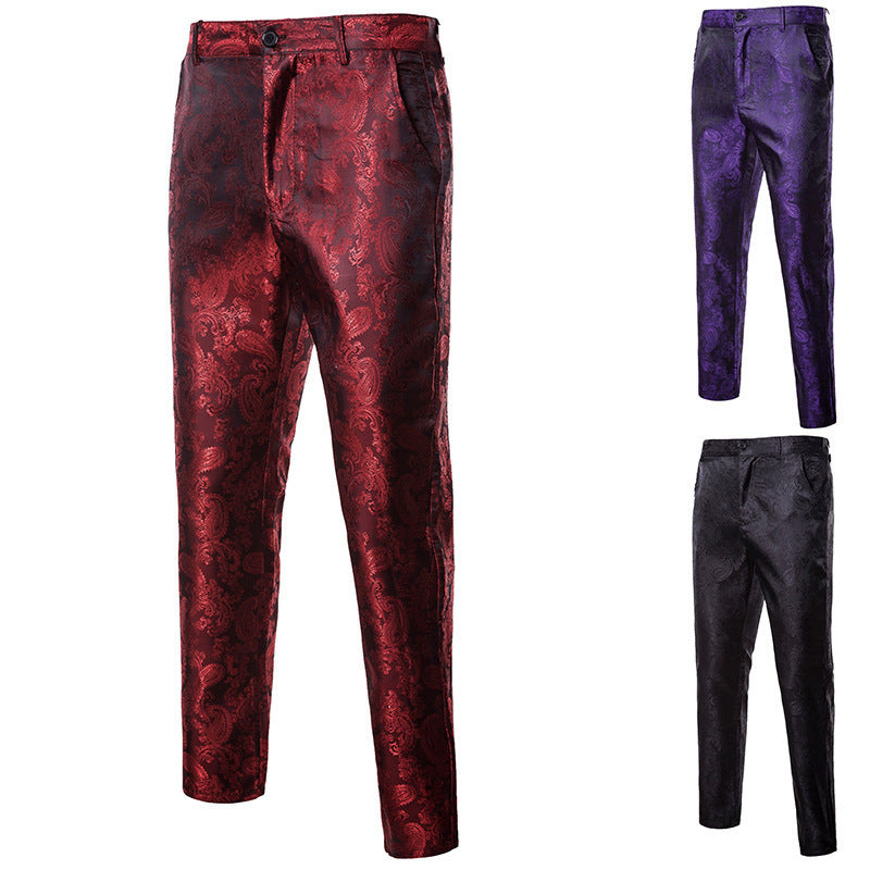 Lune London Paisley Pattern Elegant Pants for Men