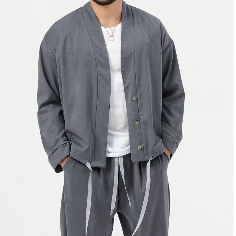 Men's stylish lightweight shirt jacket and casual pants Lune London