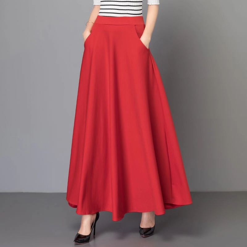 Jupe maxi femme avec une silhouette élégante en A et une coupe volumineuse Chic & Stil