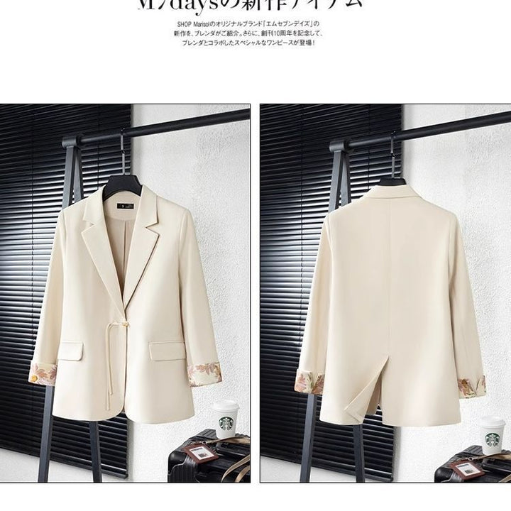 Ensemble blazer élégant pour femmes avec doublure florale Chic & Stil