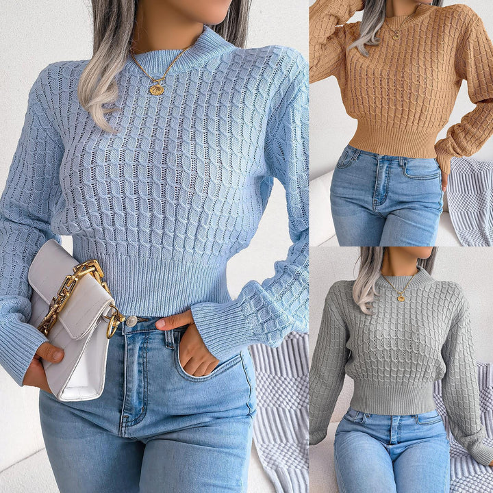 Knitted sweater for women with structured design Lune London