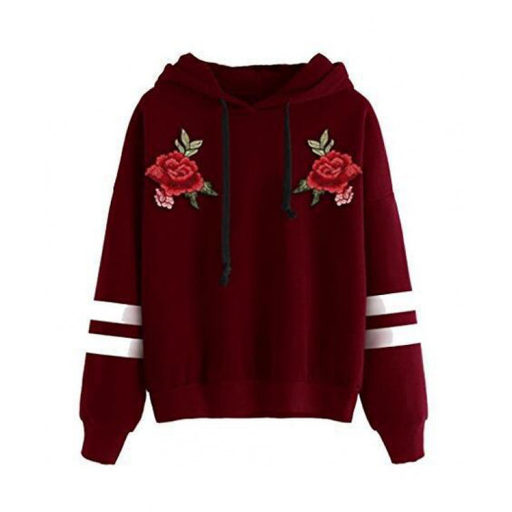 Sweat-shirt pour femmes avec broderie rose de haute qualité Chic & Stil