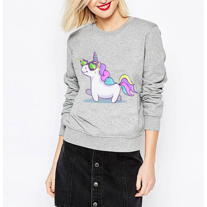 Sweat femme avec design licorne et coupe ample Chic & Stil