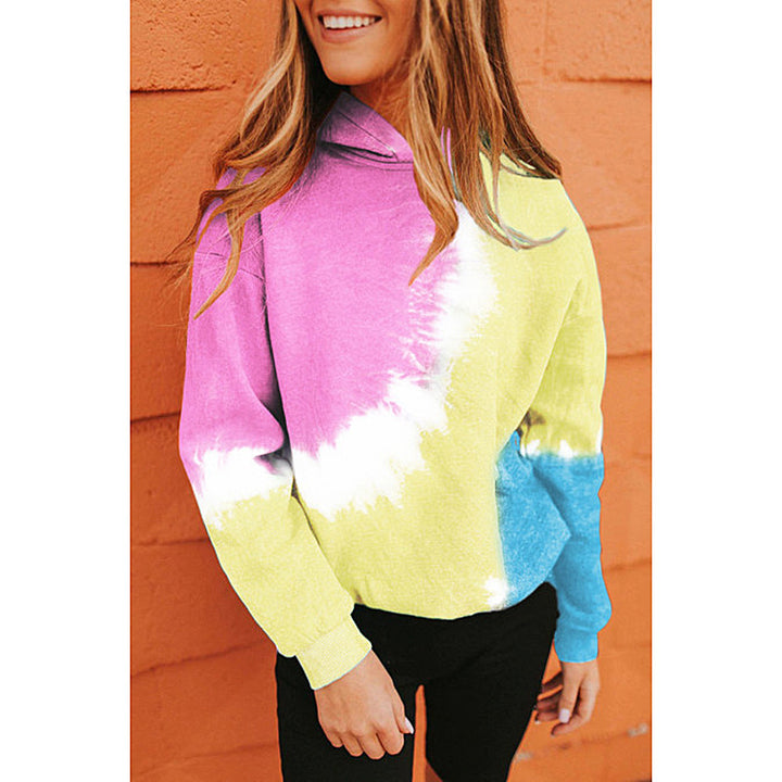 Casual hooded sweatshirt for women with striking batik design Lune London