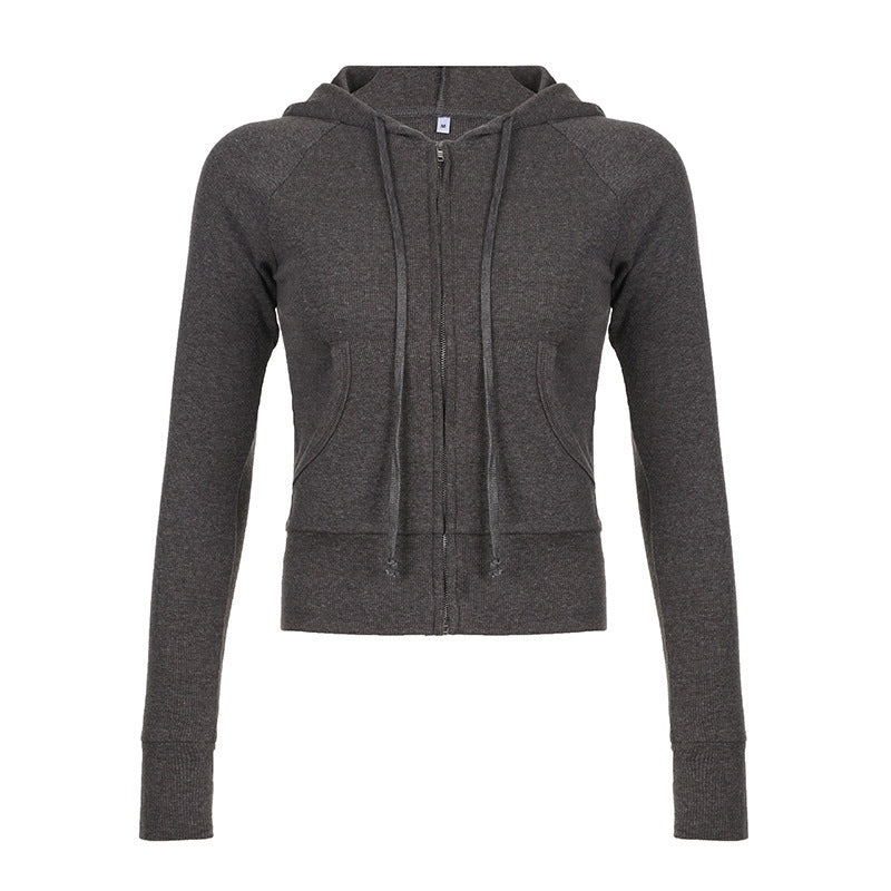 Casual hooded jacket for women with short cut Lune London