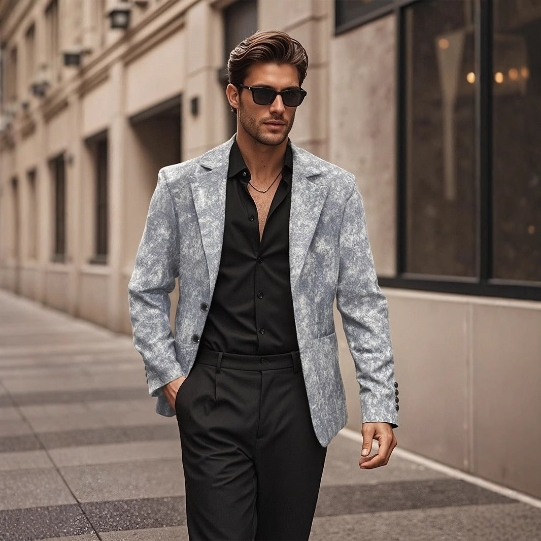 Casual structured men's blazer with a modern design and two pockets Lune London