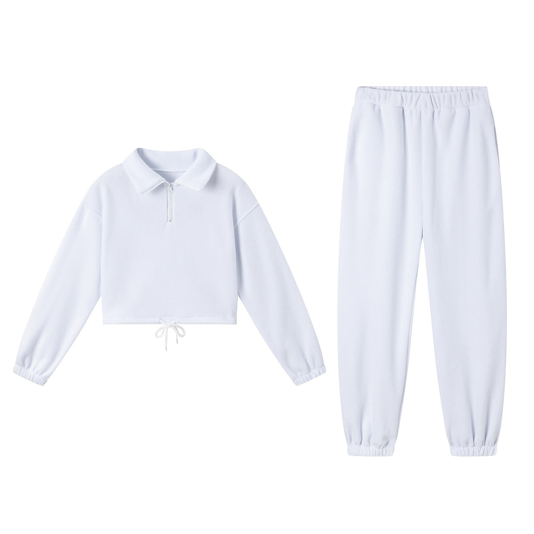 Leisure jumpsuit for women with cropped top and stretchy pants Lune London