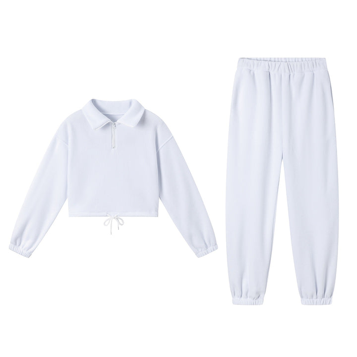 Leisure jumpsuit for women with cropped top and stretchy pants Lune London