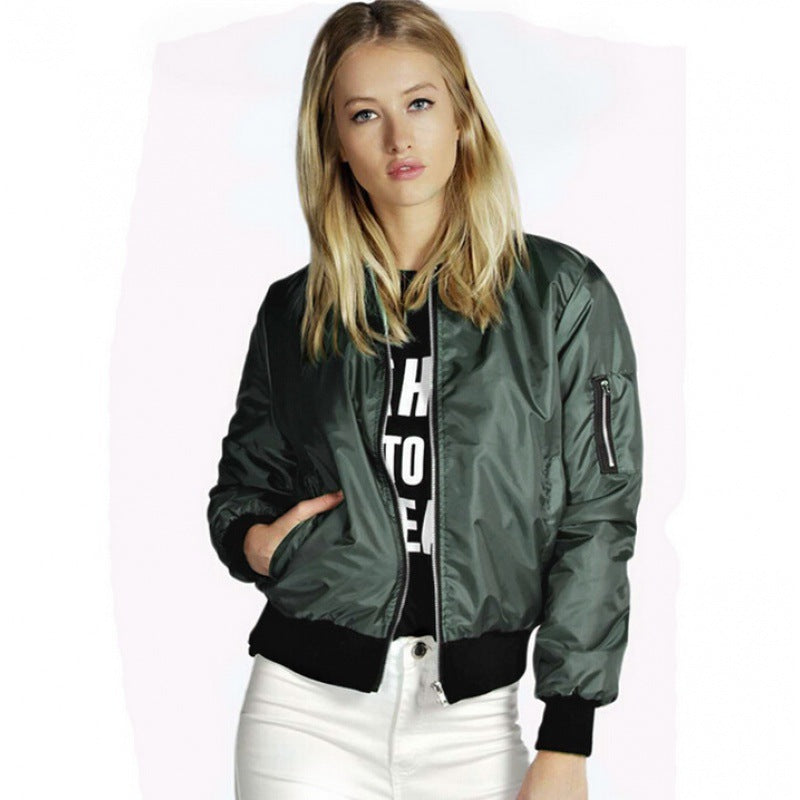 Bomber jacket for women with a relaxed fit and practical pockets Lune London