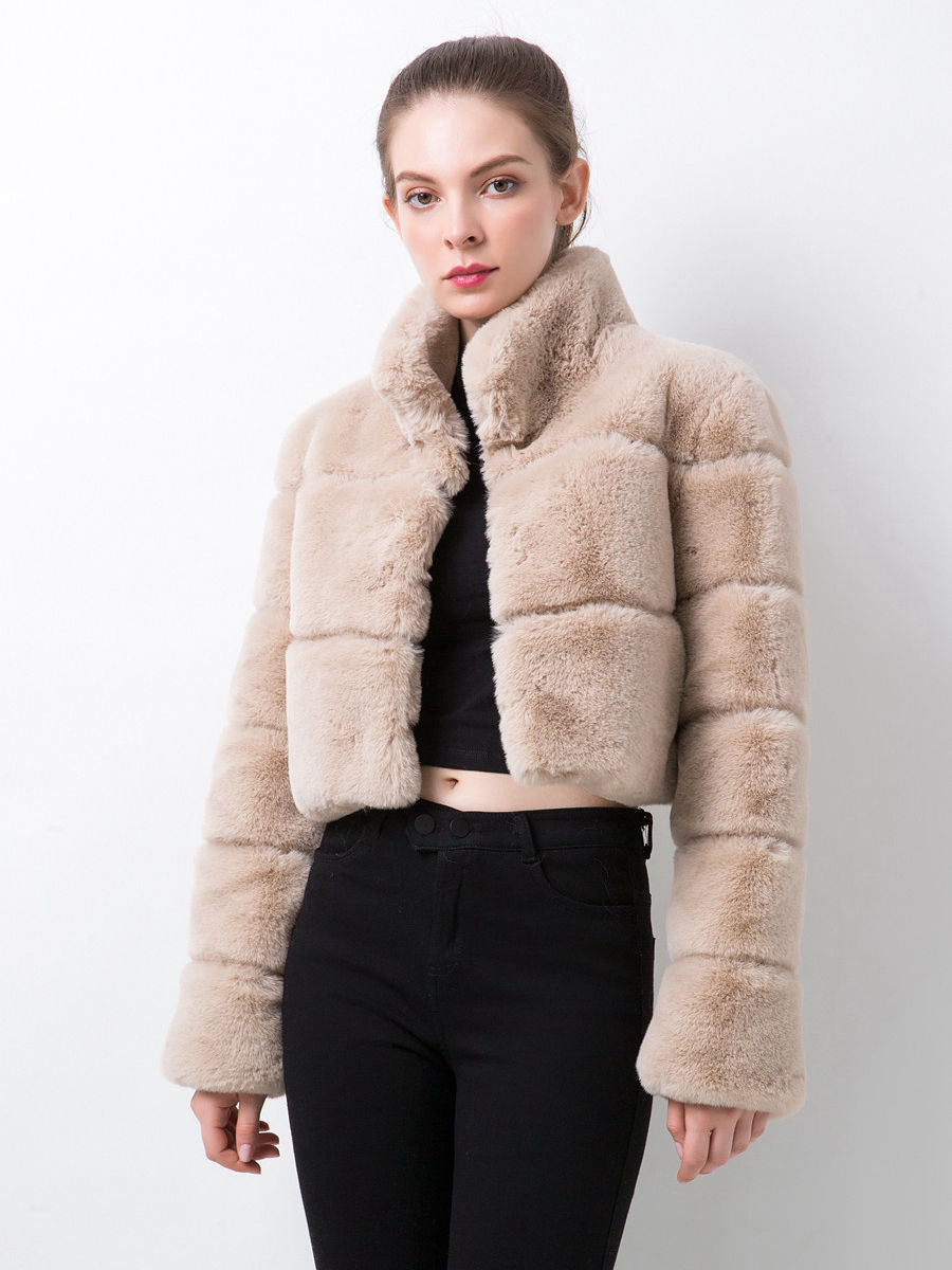 Short Faux Fur Jacket for Women Lune London