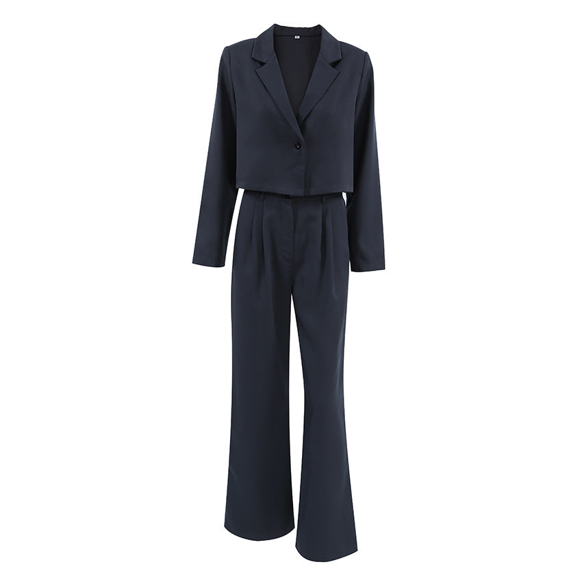 Elegant blazer set for women with wide pants Lune London