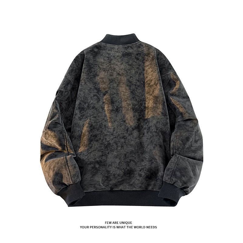 Casual oversized bomber jacket for men made from durable material with handy pockets Lune London