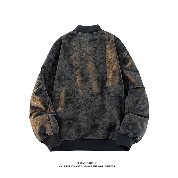 Casual oversized bomber jacket for men made from durable material with handy pockets Lune London