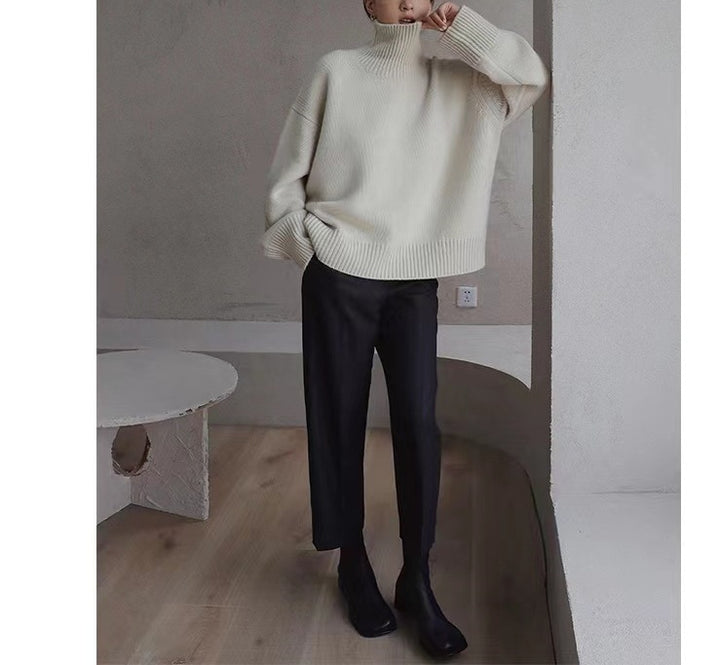 Gros Pull Col Roulé pour Femmes avec Tricot Doux Chic & Stil