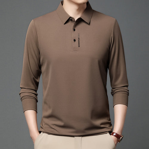 Long sleeve polo shirt for men, trendy, with breathable properties Lune London
