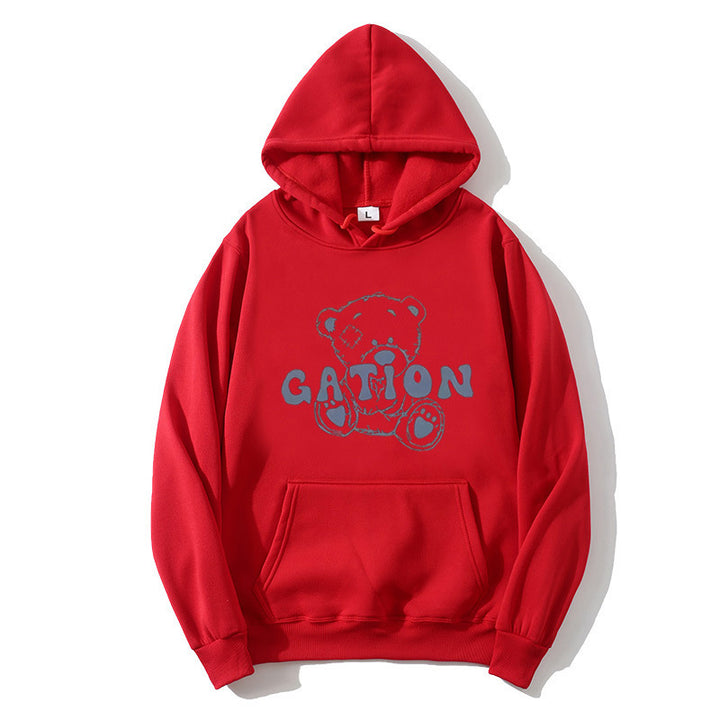 Women's hoodie with cute bear motif Chic & Stil