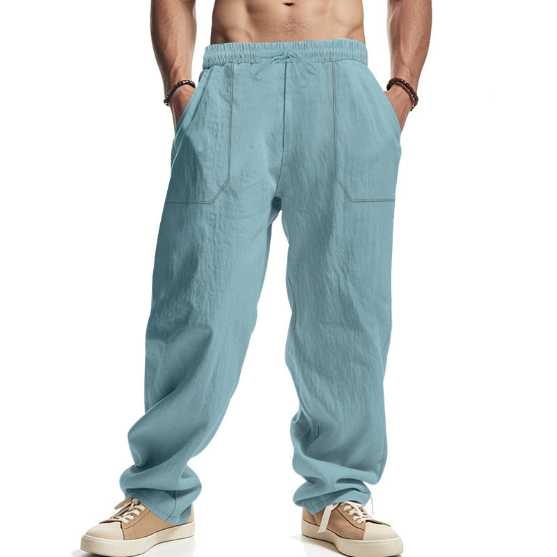 Light leisure pants for men with practical side pockets Lune London