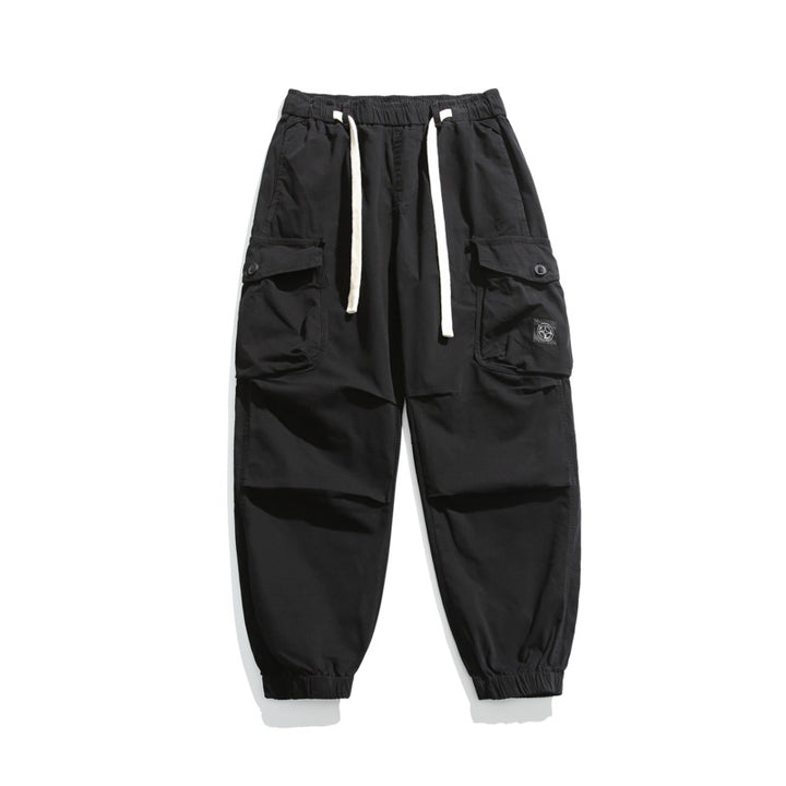Pantalon cargo pour homme avec taille élastique et de nombreuses poches Chic und Stil