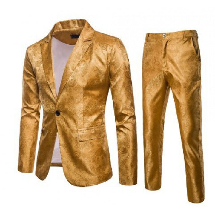 Men's Exquisite Chic Jacquard Suit