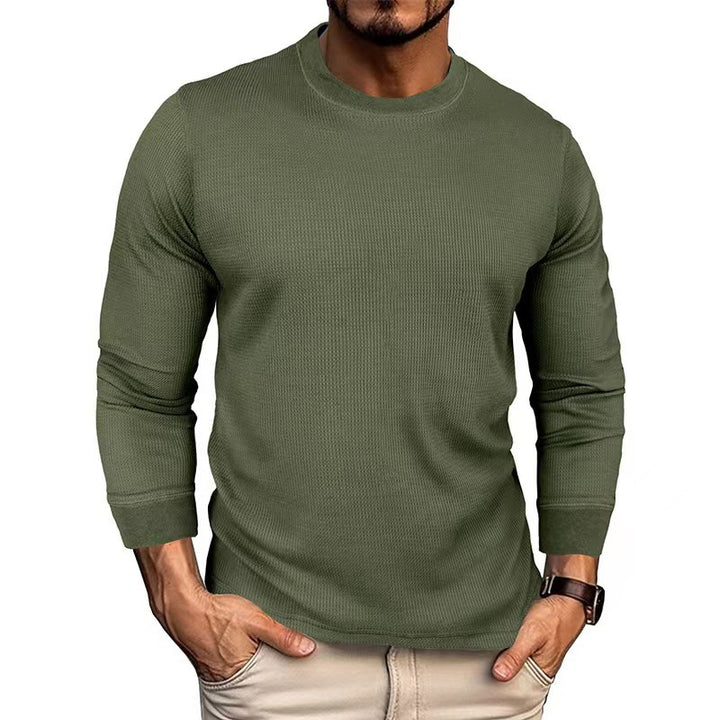 Long sleeve t-shirt for men in breathable ribbed material Lune London