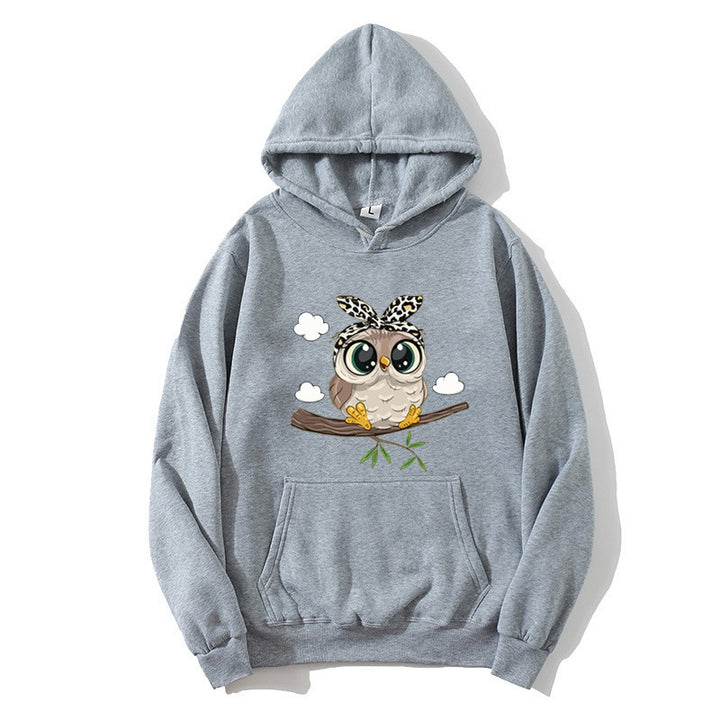 Women's hoodie with charming owl motif Chic & Stil