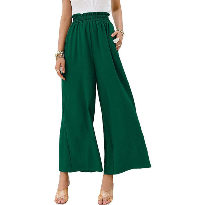 Wide-leg pants with elastic waistband for women Chic und Stil