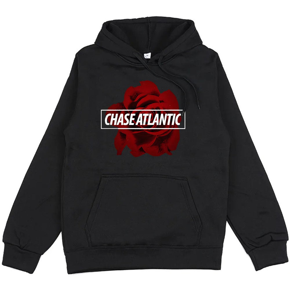 Women's hoodie with romantic rose design Chic & Stil