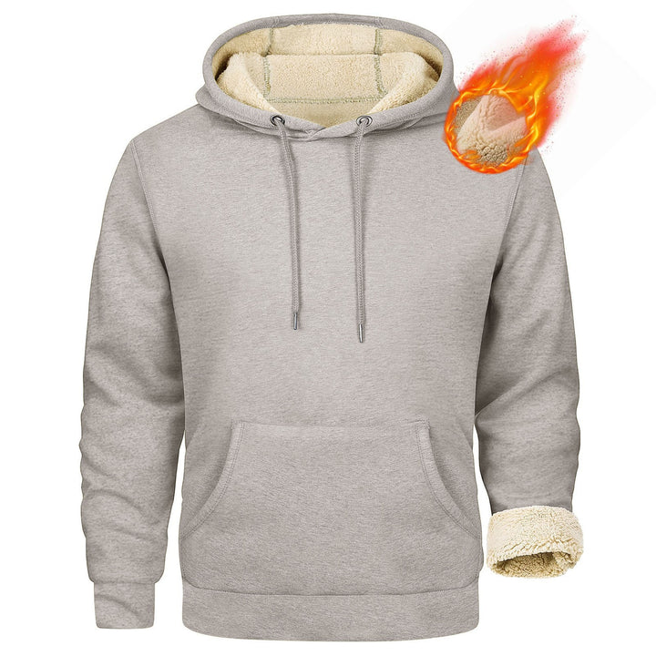 Fleece hoodie for men with soft lining inside Lune London