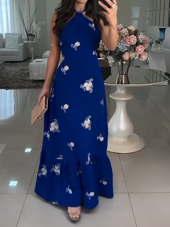 Women Maxi Dress Floral Print Elegant Lune London