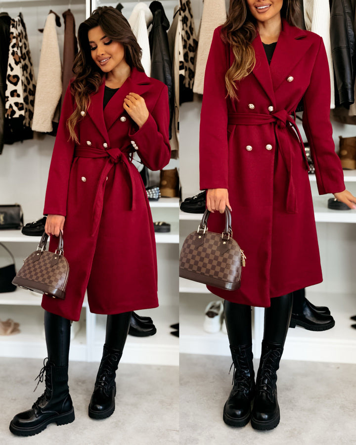 Elegant trench coat for women with adjustable belt and double-breasted Lune London