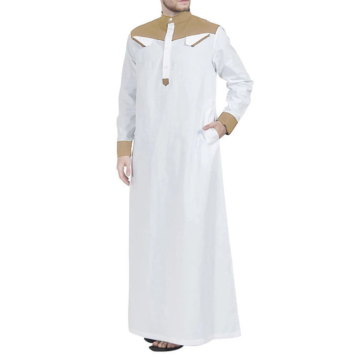 Men's traditional long dress with modern collar and practical pockets Lune London