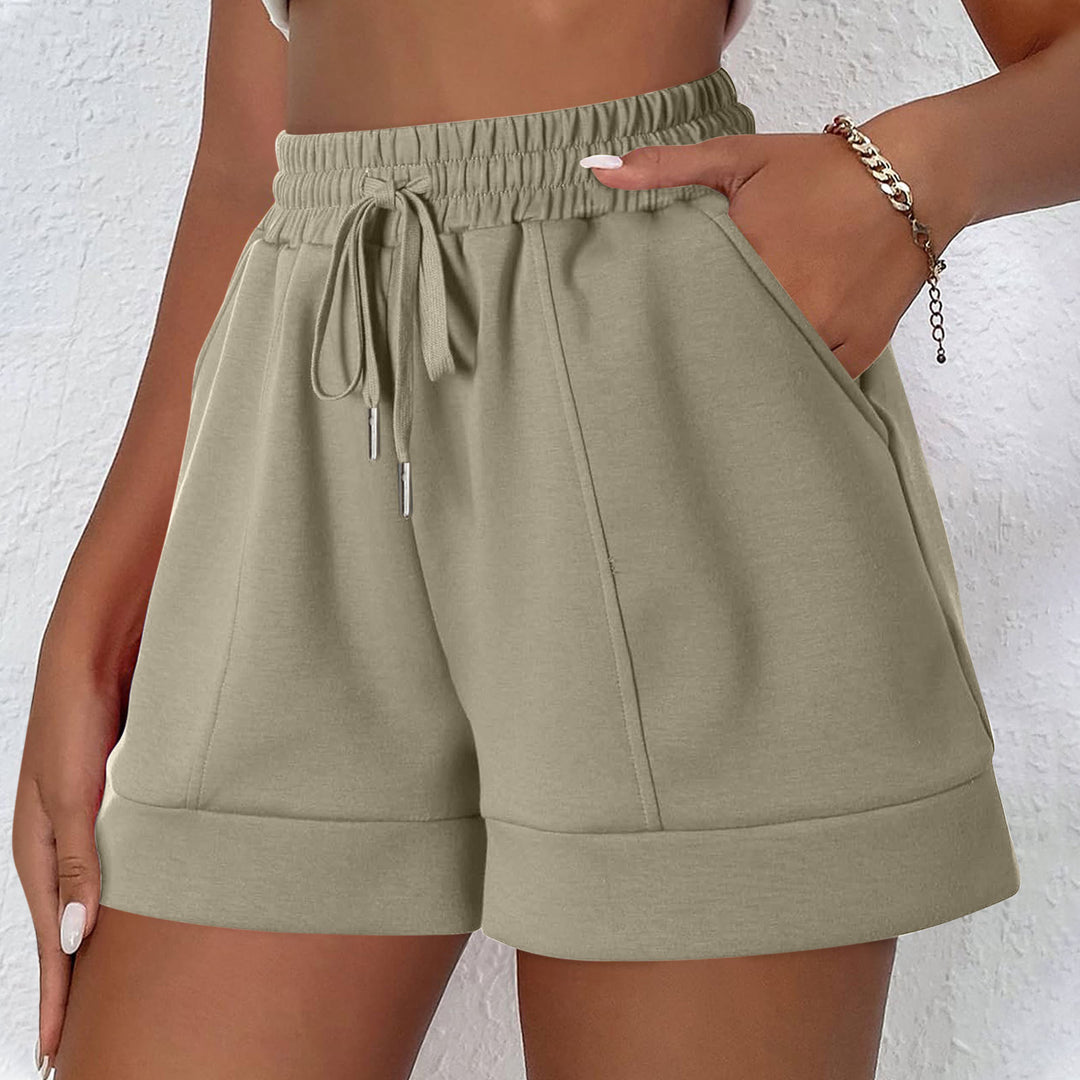 Ladies High Waist Casual Cut Chic Lounge Shorts and Style