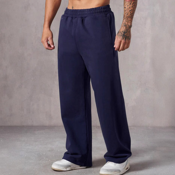 Men's relaxed leisure pants with wide cut and elastic waistband Chic & Stil