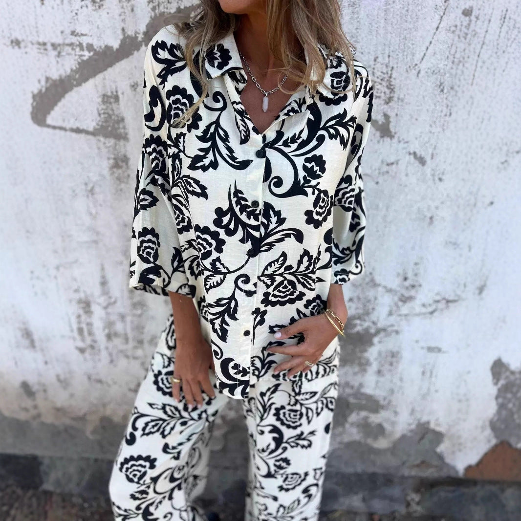 Lune London women's blouse and trouser set