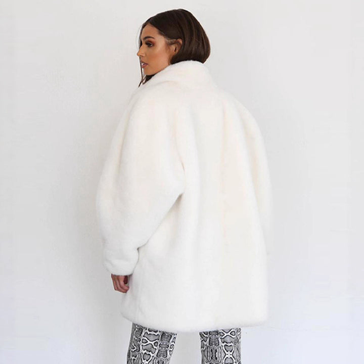Ladies Luxury Plush Coat Lune London
