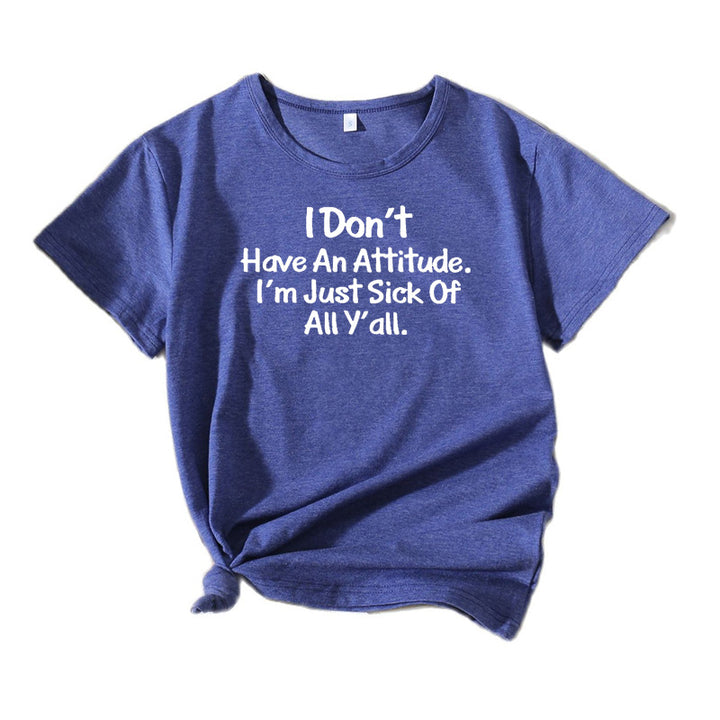 Ladies Casual Attitude Graphic T-Shirt Lune London