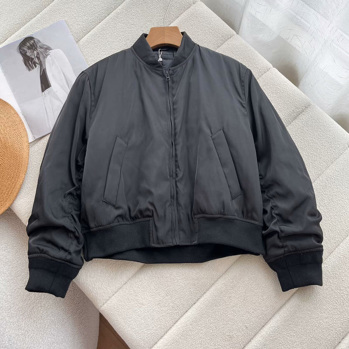 Veste bomber sportives pour femmes avec col montant et poches latérales confortables Chic & Stil
