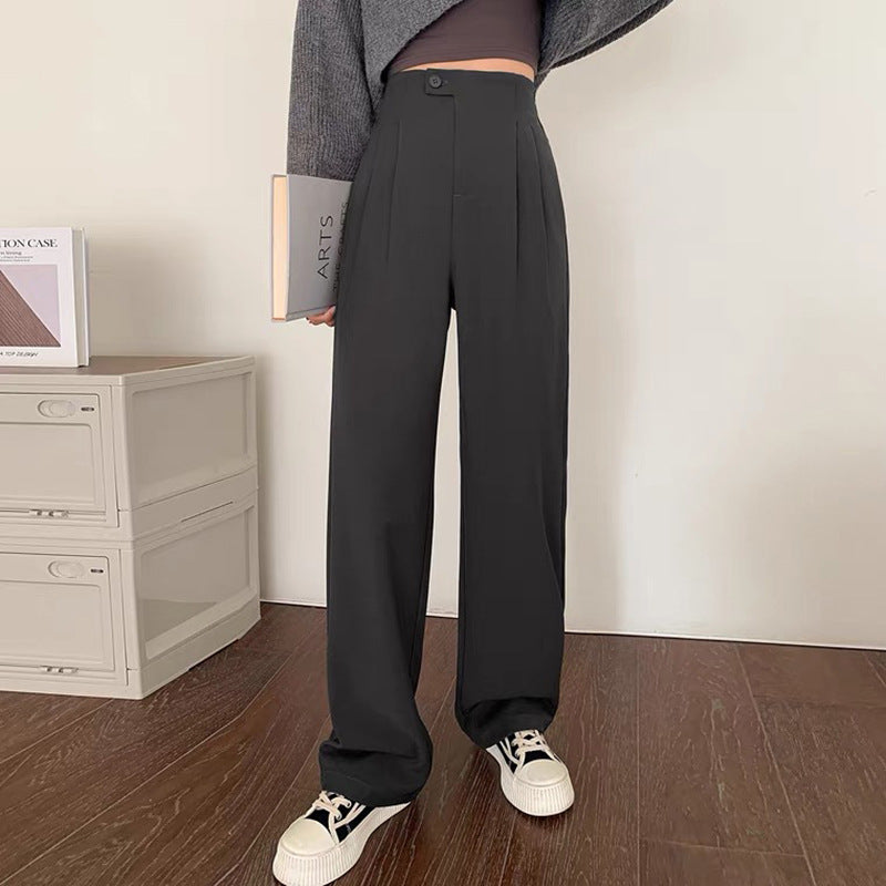 High-waisted pleated pants for women Lune London