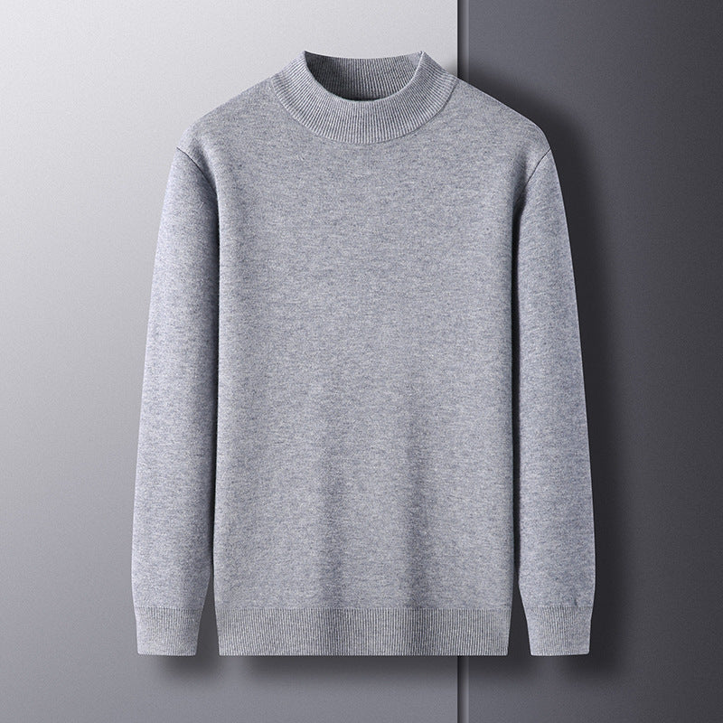 Men's Elegant Knitted Sweater with Modern High Collar Lune London