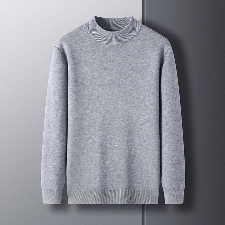 Men's Elegant Knitted Sweater with Modern High Collar Lune London