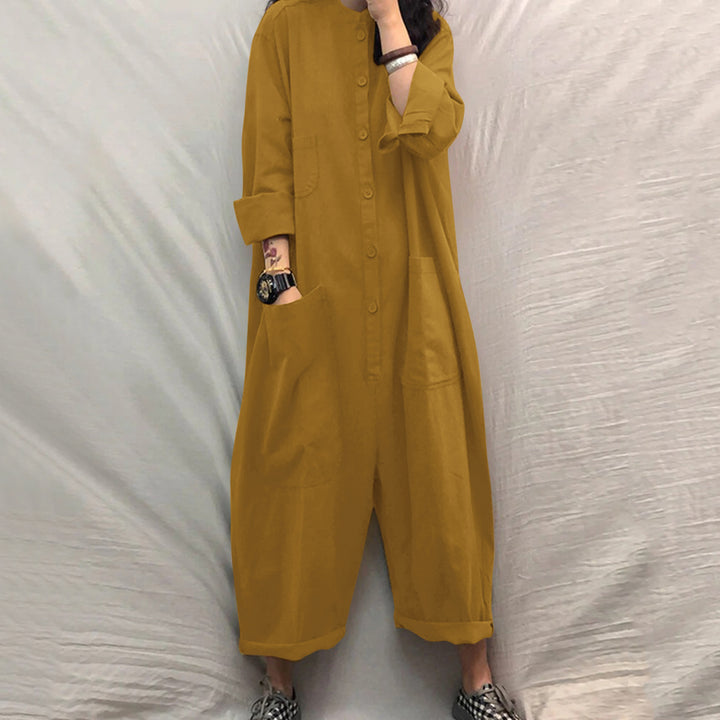 Women's jumpsuit with practical pockets and casual cut Lune London