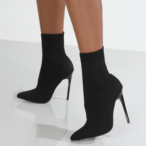 Ladies Heels with fitted knit sole design Lune London