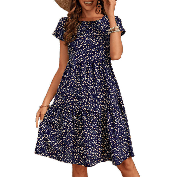Women A-line dress with floral pattern Lune London