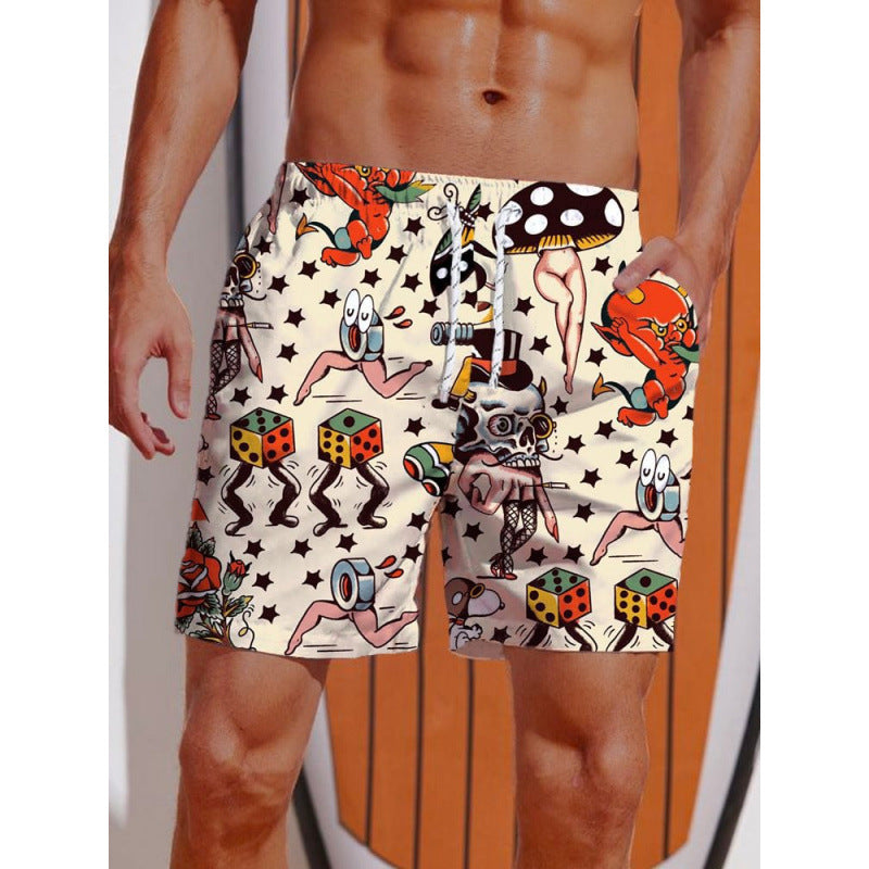 Men's Graphic Printed Psychedelic Swimwear Lune London