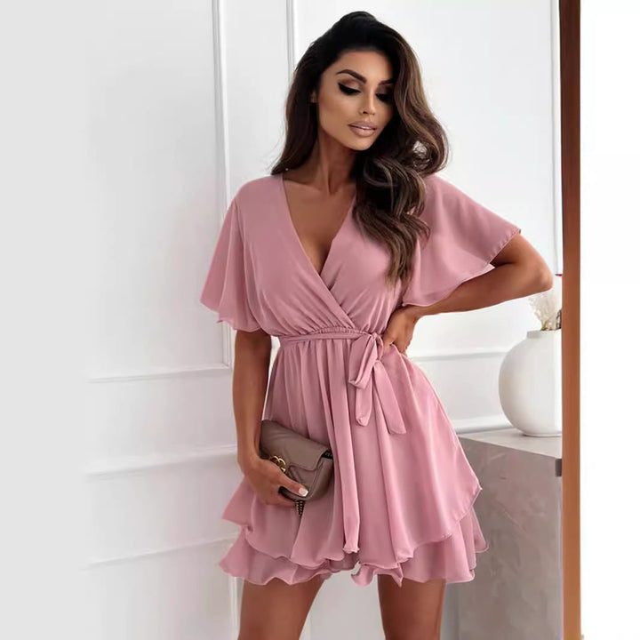Lune London | Short Ruffle Hem Women's Mini Dress