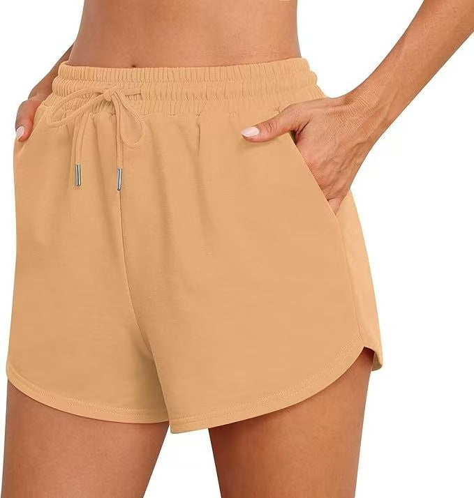 Women's casual trousers in a relaxed fit with an elastic waistband and side pockets Lune London