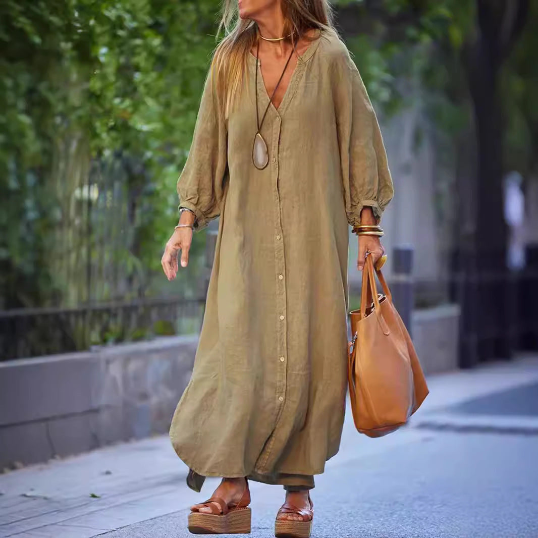 Women Lightweight Summer Dress Made of Linen Lune London