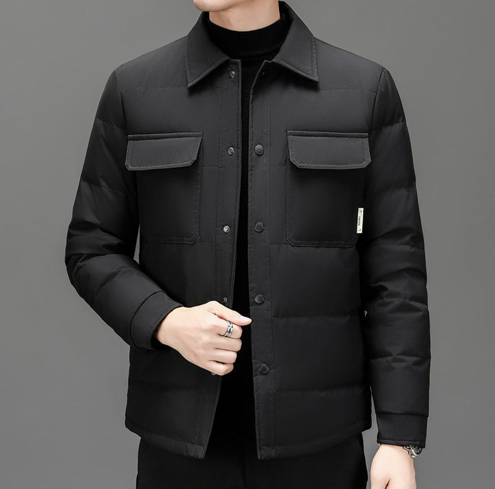 Lightweight quilted jacket for men with practical pockets Lune London